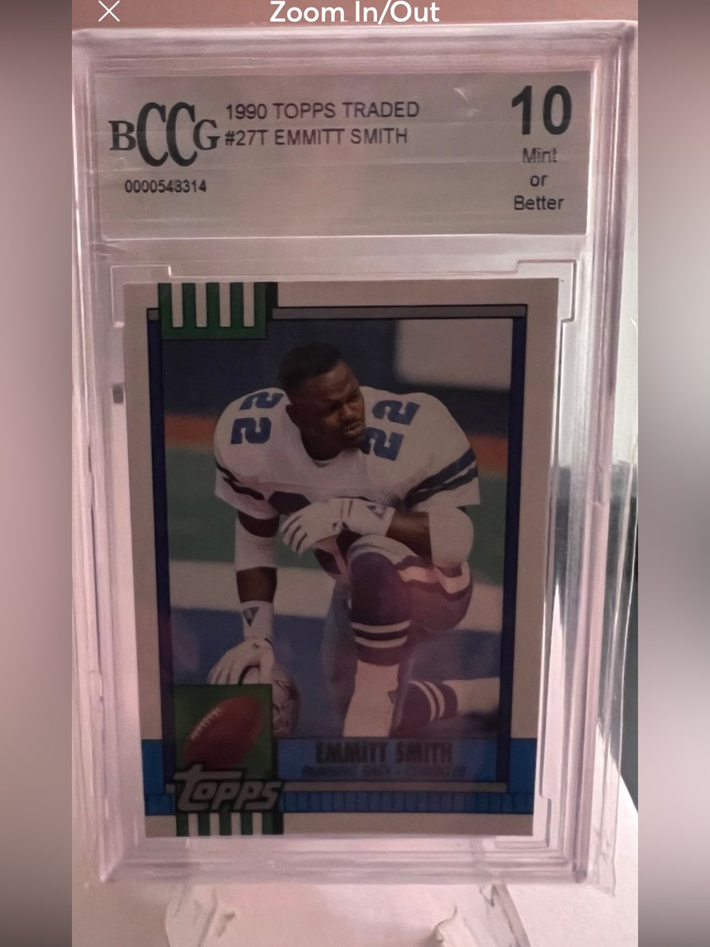 Topps 1990 Emmitt Smith Rookie Card